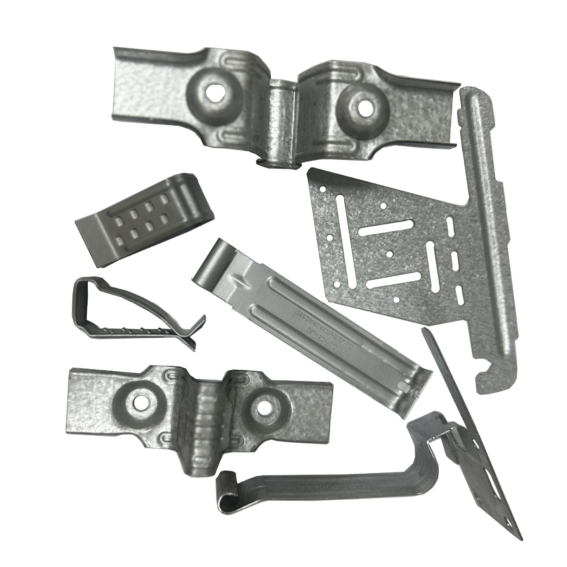 镀锌板冲压件 碳钢精密冲压件加工 建材五金固定扣件镀锌板预埋件