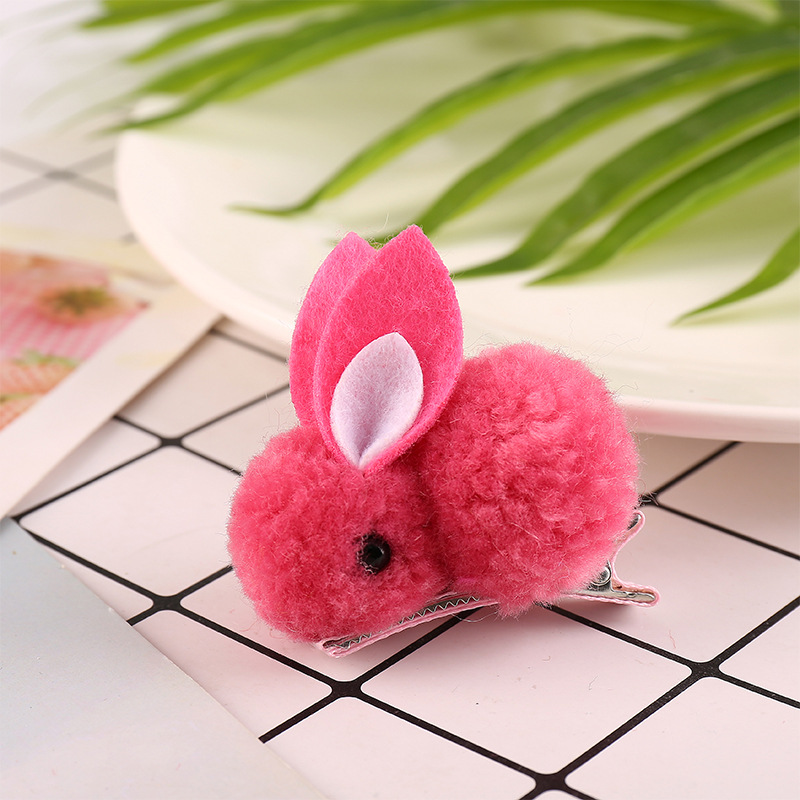 로즈 레드 래빗 머리핀