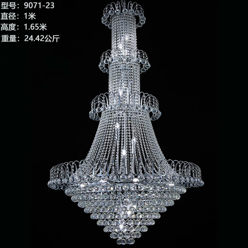 Lámparas de araña de cristal para decoración de salones de boda en hoteles, iluminación decorativa de hierro para techos, luces de escenario, accesorios para bodas. image 22