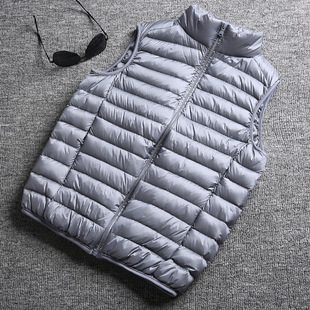 2023 new winter down cotton vest men's autumn and winter light down cotton-padded jacket thin liner coat plus size outer wear