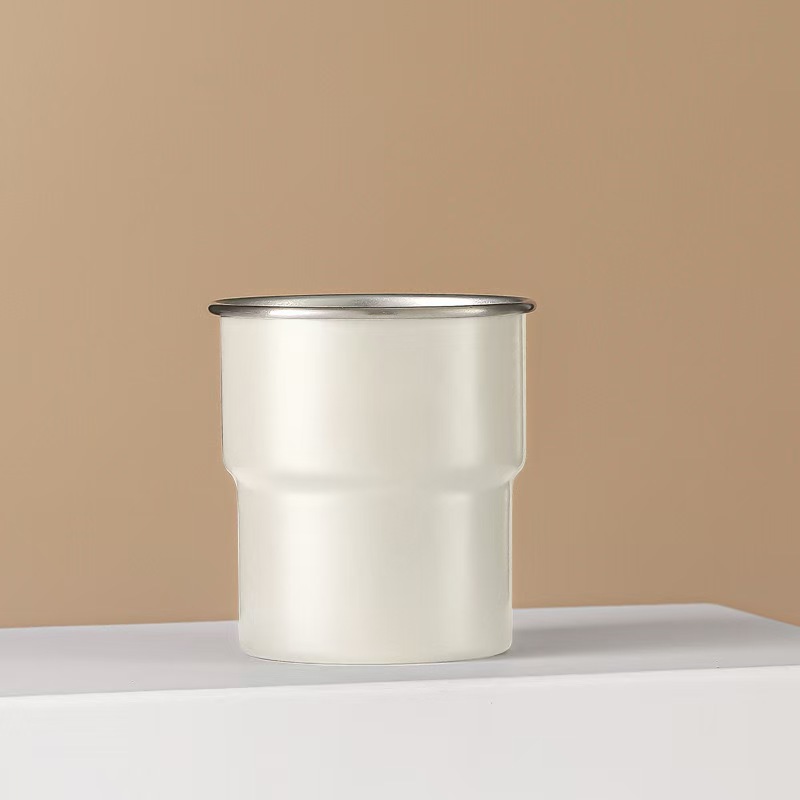 Verano de alto valor conveniente rizado bebida de camping copa de vino campamento al aire libre taza de cerveza taza de café de acero inoxidable ins