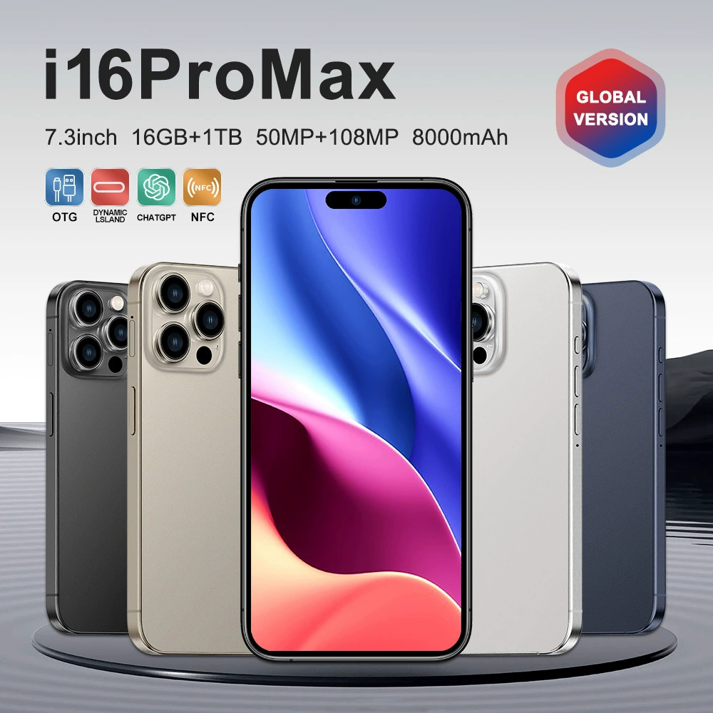 Мобильный телефон Pro, смарт-часы, Intel Core i16, 16 Pro Max, широкий экран, Android
