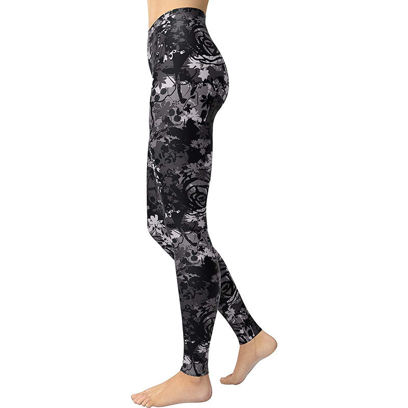 nihaostyle clothing wholesale leopard print tight stretch sports yoga casual pants NSYIC66816
