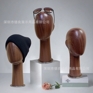 头模模特展示道具假发头模模特帽子头模摆件仿实木头模玻璃钢头模-阿里巴巴