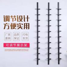 商场上墙鞋架鞋托组合铁展示架运动鞋专卖店休闲鞋金属货架直播架