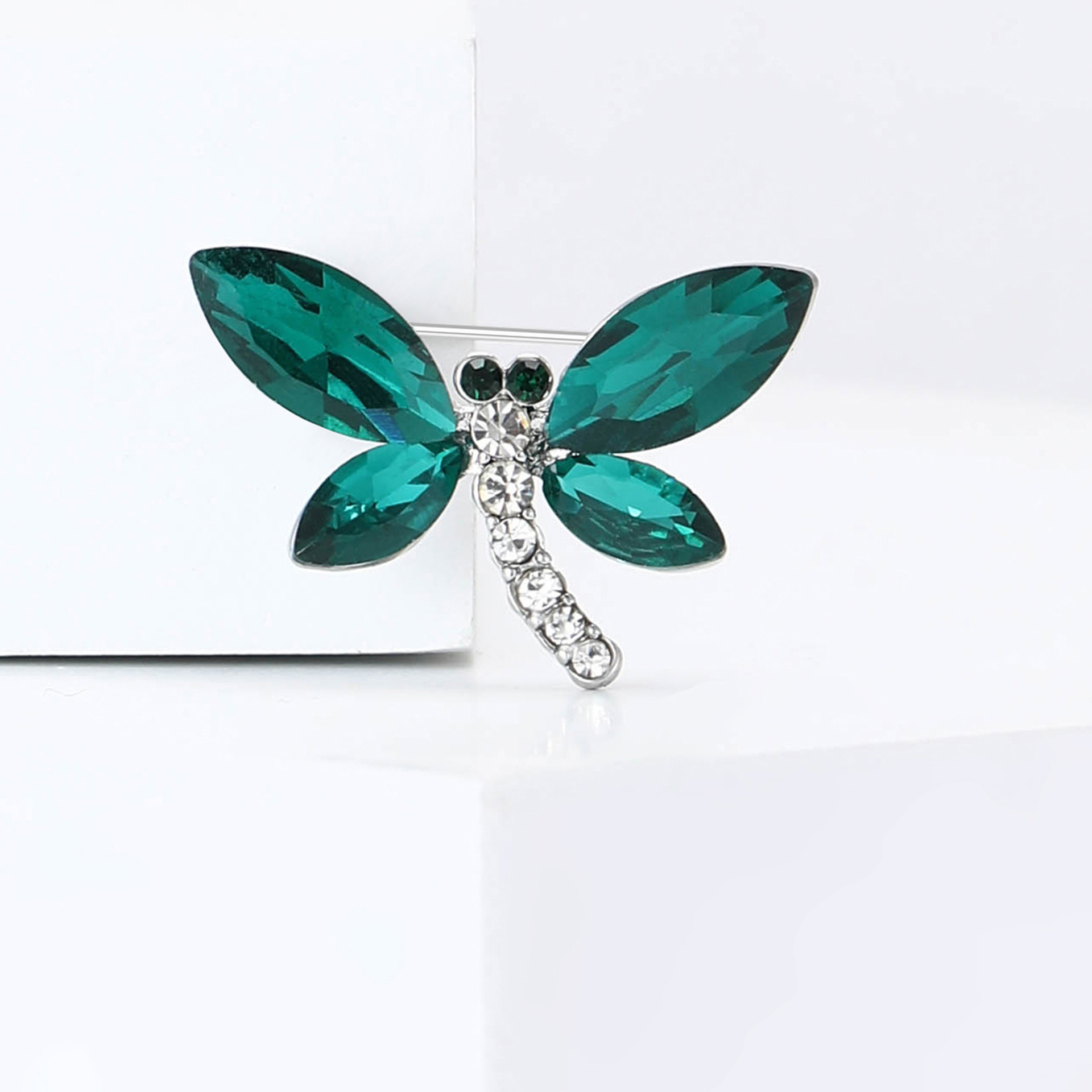 Spilla donna vintage perla cristallo farfalla fiore accessorio_voghion.com
