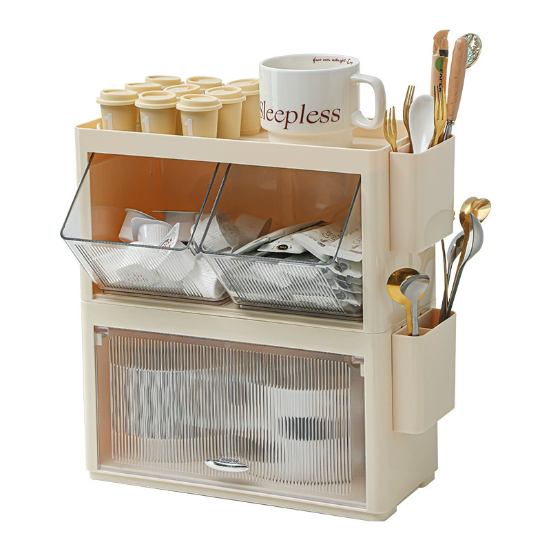 Tea bags, storage box, coffee capsule, table storage system
