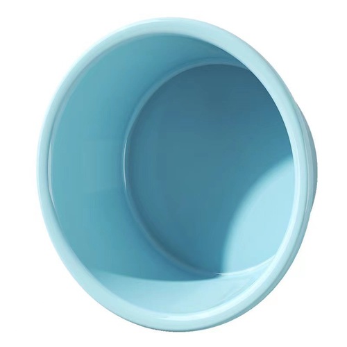 Household thickened round plastic face basin for student dormitory large laundry basin anti-fall and durable foot and face basin