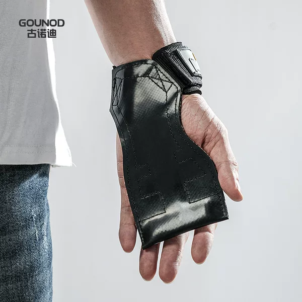 GOUNOD new rubber palm fitness palm protection equipment non-slip wear-resistant wrist brace hard pull grip belt booster belt