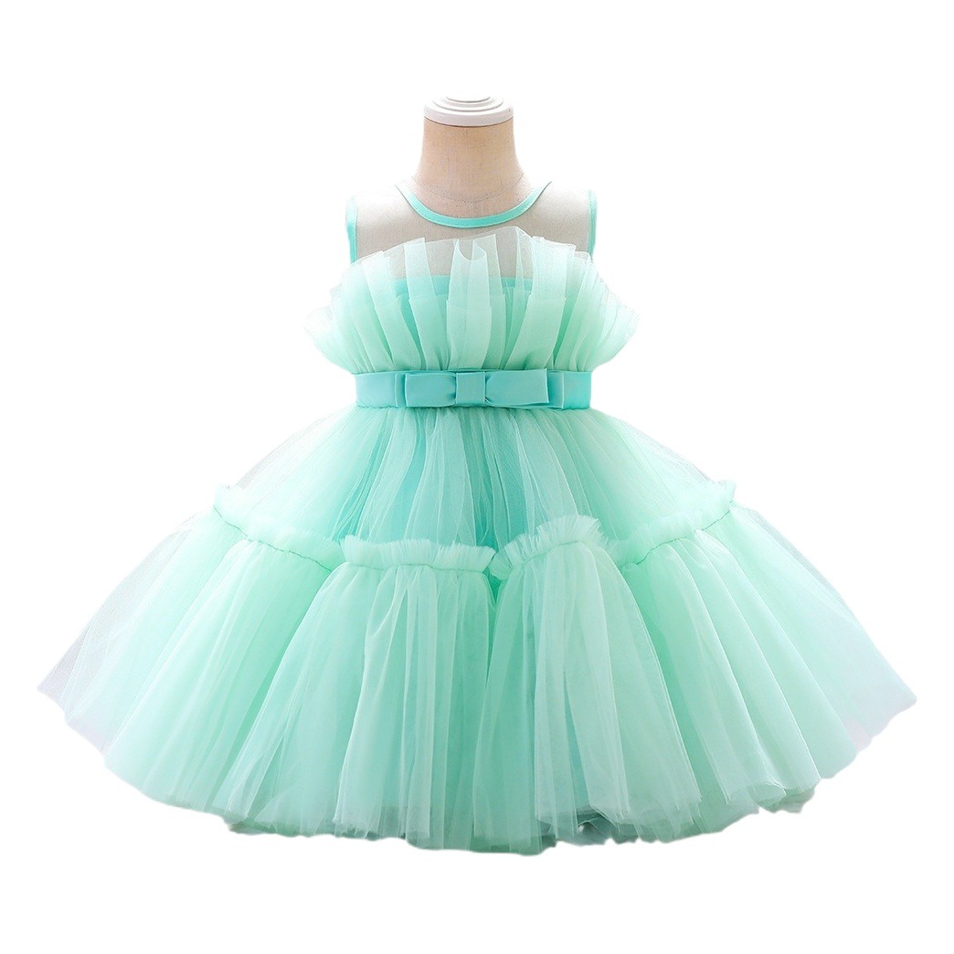 Barbie vestido de los niños vestido de princesa vestido infantil niños malla pastel pettiskirt niños vestido