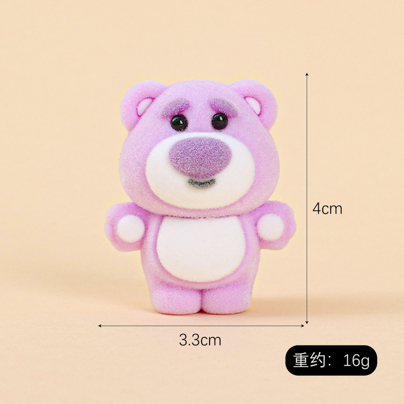かわいいピンクのクマのぬいぐるみ、デスクトップや車載用の置物、ライブ配信用のブラインドボックス、卸売ギフト|undefined