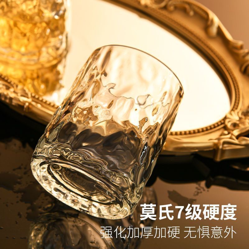 冰川玻璃杯高颜值杯子ins水杯家用喝水茶杯套装酒杯加厚啤酒杯无|undefined