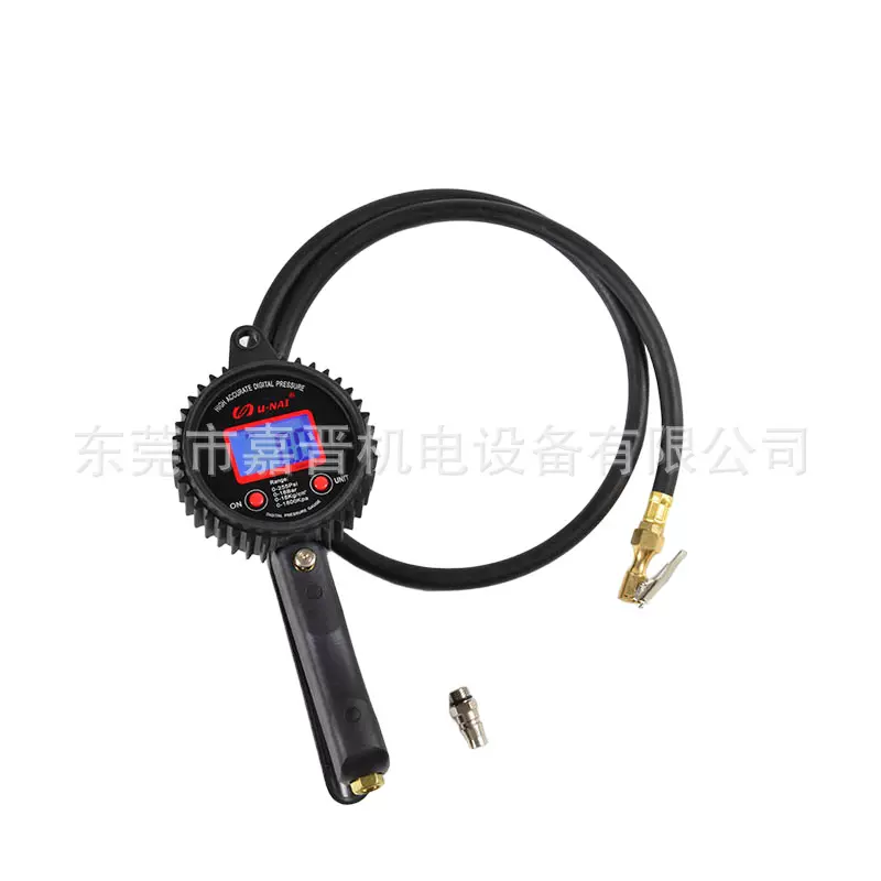 气动工具数显打气表 UN-9812 尼龙加纤胎压枪 数显轮胎充气胎压表