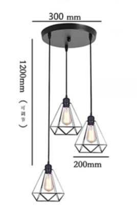 Restaurante creativo comedor lámpara de mesa moderna personalidad simple retro pequeña lámpara pasillo lámpara colgante bar lámparas de estilo industrial