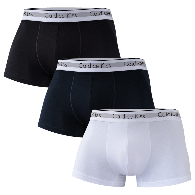 Cross-border New Men's Underwear American Size Boxers Breathable Cotton Caldice Kiss Belt Boxer Shorts