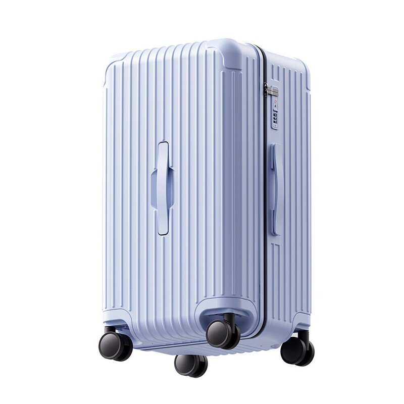 Front-opening PC luggage 20inch carry-on suitcase with quiet universal wheels, travel case for men, women, and students with password lock Front-opening PC luggage 20inch carry-on suitcase with quiet universal wheels, travel case for men, women, and students with password lock