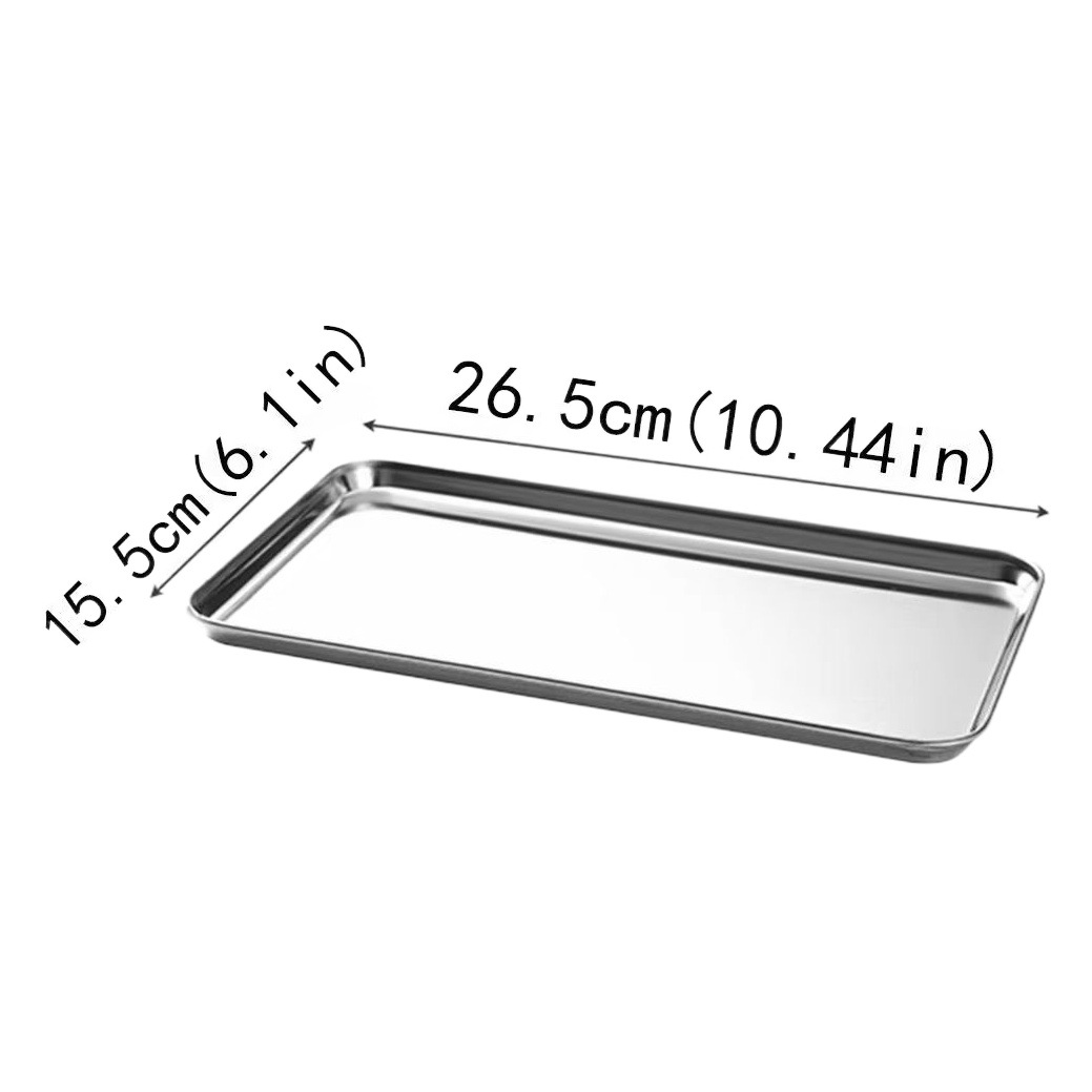 Placa de polvo de arroz de acero inoxidable 304 Placa de piel fría de fondo plano grueso rectangular