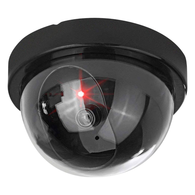 Cámara de simulación directa de fábrica simulación de vigilancia falso hemisferio gran simulación cámara blanca con luz