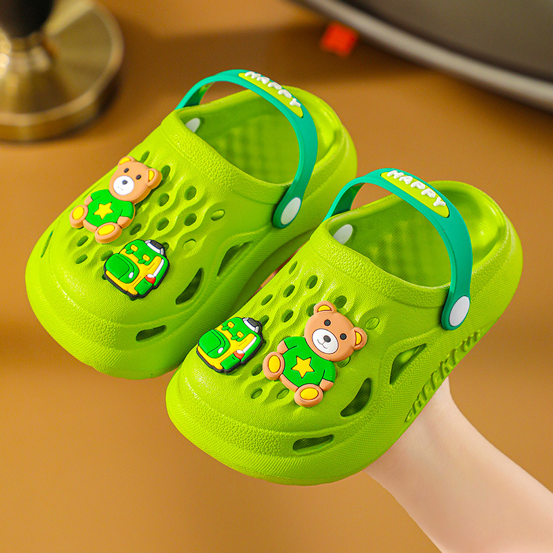 [Beneficios DE LA PÉRDIDA] EVA zapatillas para niños zapatos de playa para niñas de verano Zapatos de agujero para niños pequeños de fondo suave