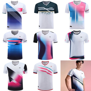 New badminton clothes men's and women's short-sleeved quick-drying children's sportswear top 230101113141516171819