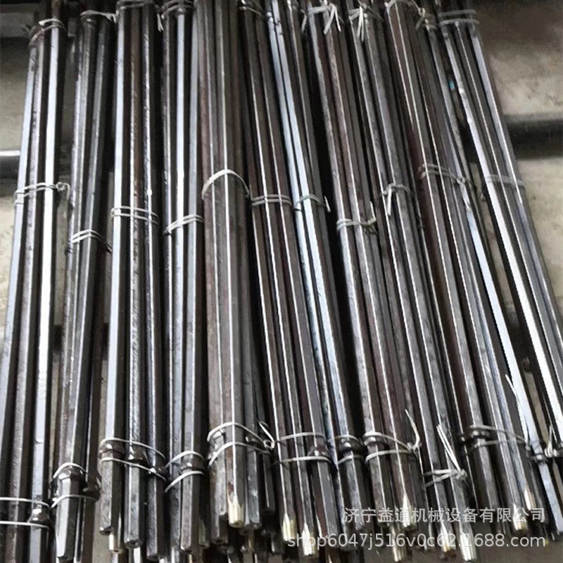 出售B22风钻杆 隧道用六棱中空风钻杆三山B19风钻杆 B25六棱钢钎