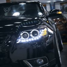 适用09款凯美瑞大灯总成改装LED泪眼天使眼氙气双光透镜led专用