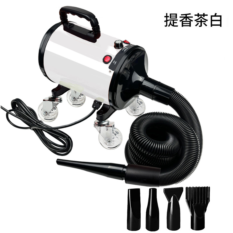 바퀴가 달린 흰색 물 송풍기 C4 - 5m 튜브