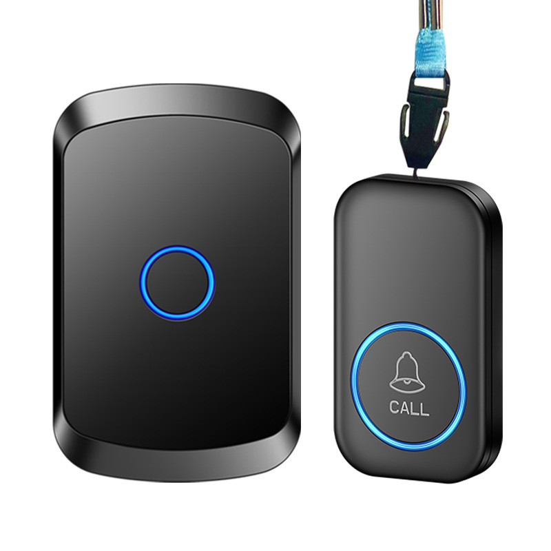 老人一键紧急按钮传唤铃平安钟服务铃叫人铃铛一键求助报警器防水