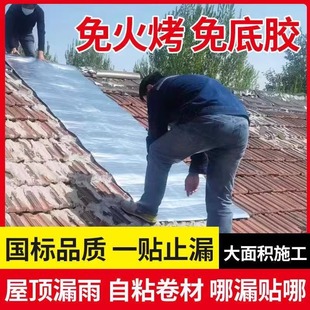 Self-Adhesive Polymer Modified Asphalt Waterproofing Membrane for Color Steel Tile Factory Renovation with Aluminum Foil Surface, Low Temperature Resistant