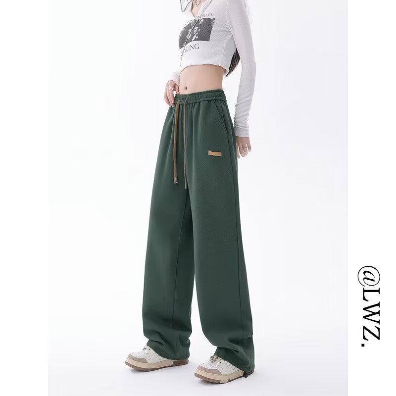 Pantalones casuales de primavera y otoño para niños pareja pantalones largos rectos sueltos 2026 estilo de Hong Kong nuevo image 3