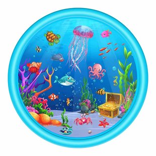 Pvc Water Spray Mat Summer Water Play Mat Kidsren's Outdoor Water Play Underwater World Pat Water Mat Large Size
