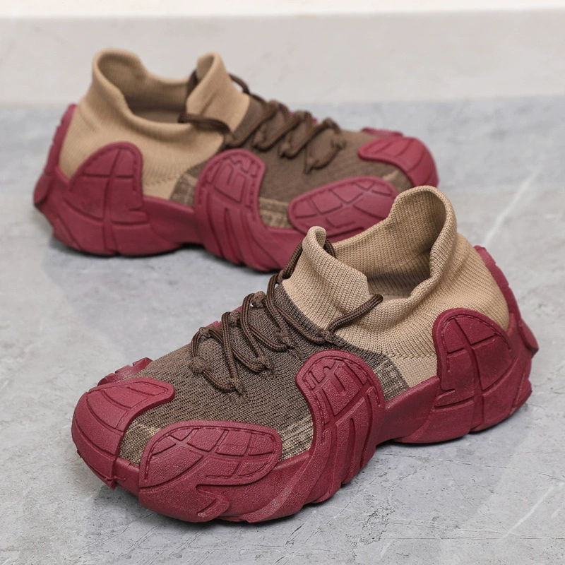 Модные популярные носки-туфли 2025 лето новые дышащие спортивные повседневные туфли для женщин универсальная модная обувь