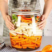 泡菜坛子玻璃瓶子透明空瓶腌制桶食品级罐子家用容器腌菜缸密霖音