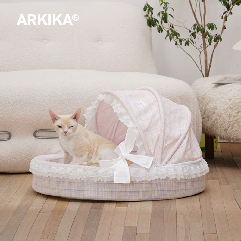 ARKIKA Питомец лензиион четыре сезона универсальная полузакрытая полусобственная разборная стирка маленькая собачка плюшевый медведь чтобы спать гнездо зимой