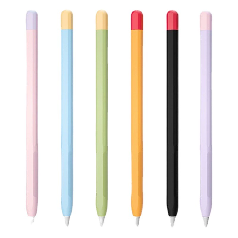 Контрастный цвет подходит для Apple pencil pro/2 поколения силиконовый чехол для стилуса Apple второго поколения