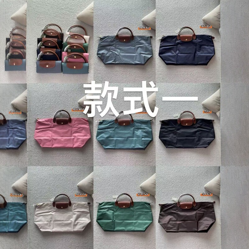 Falon Bag Portable Travel Bag Nylon Waterproof Dumpling Bag with Cowhide Large Capacity Luggage Bag Shoulder Crossbody Bag