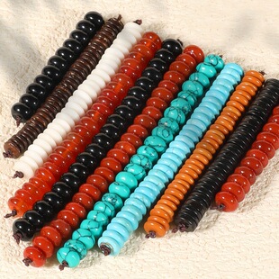 South Red Beads Spacer Bracelet Olive Core Coconut Shell Spacer Bracelet Turquoise Loose Beads Wholesale Spacer Bracelet with Beads