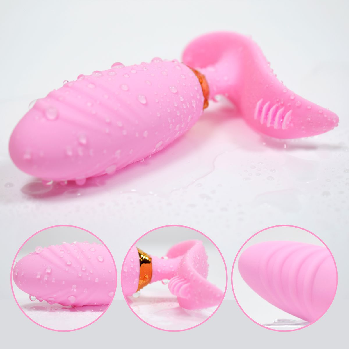 Remote control vibrating egg adult novelty toy for both men and women, self-pleasing device, wearable anal plug