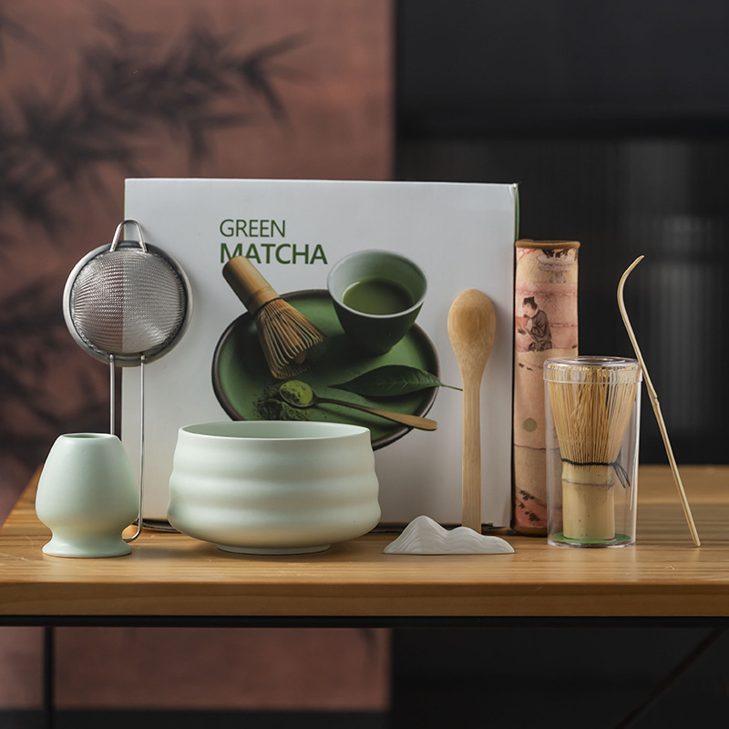 抹茶茶こし打ち工具抹茶ブラシ日本点茶碗抹茶カップ粉碗撹拌器茶調理器具セット|undefined