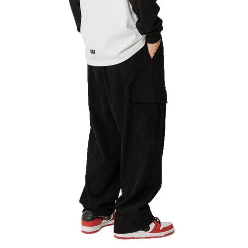 Men's American multi-pocket overalls men's straight loose 2026 new corduroy men's pants autumn casual pants