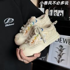 【蒲燦星同金】Oude南波万連名が高くなった靴の白山茶が口を開いてキャンバス靴の女性を笑う