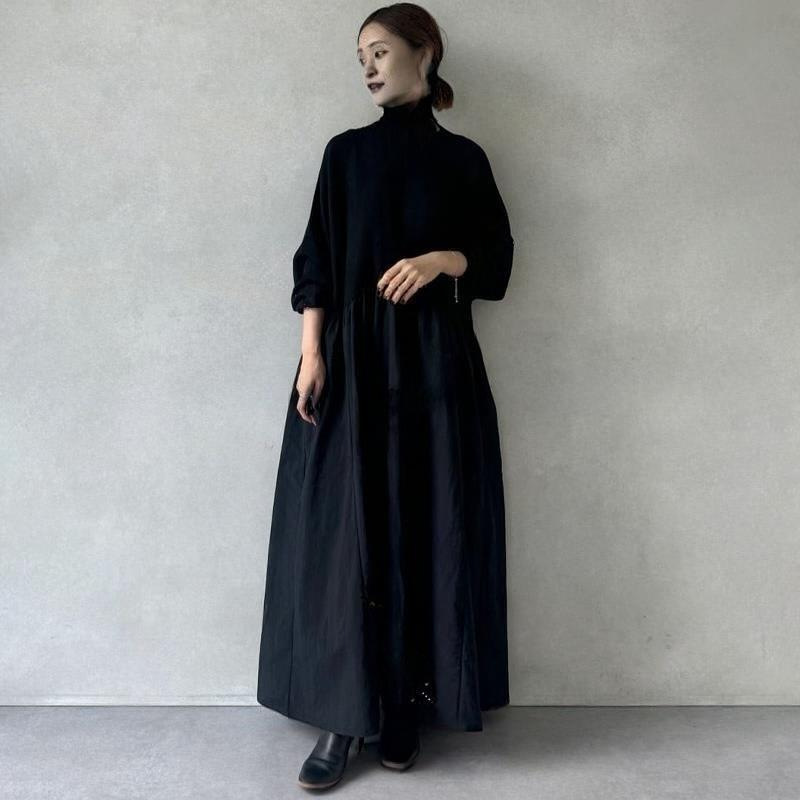 Japanese Style 2025 Autumn New High-Neck Patchwork Long-Sleeve Dress in Stock Japanese Style 2025 Autumn New High-Neck Patchwork Long-Sleeve Dress in Stock