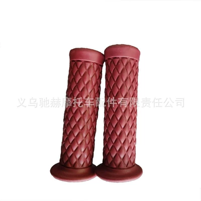 Grips Handlebar Rubber Grip | Motorcycle Handle Cover - cj-005-red