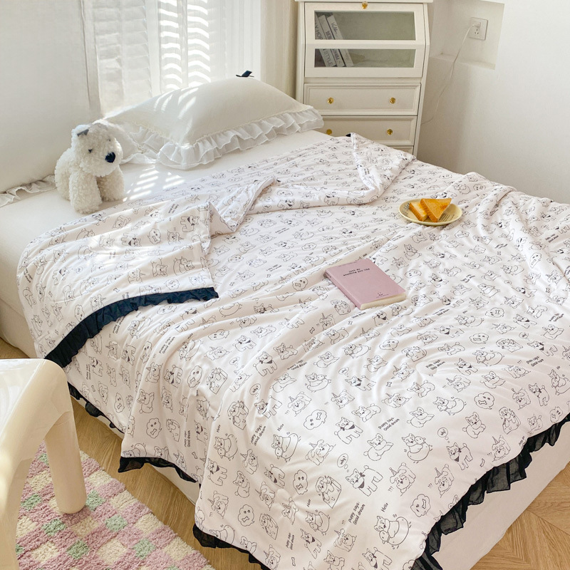 Edredón fresco de verano Edredón de aire acondicionado 2024 nuevo estilo edredón fino de verano dormitorio edredón lavable a máquina individual edredón núcleo