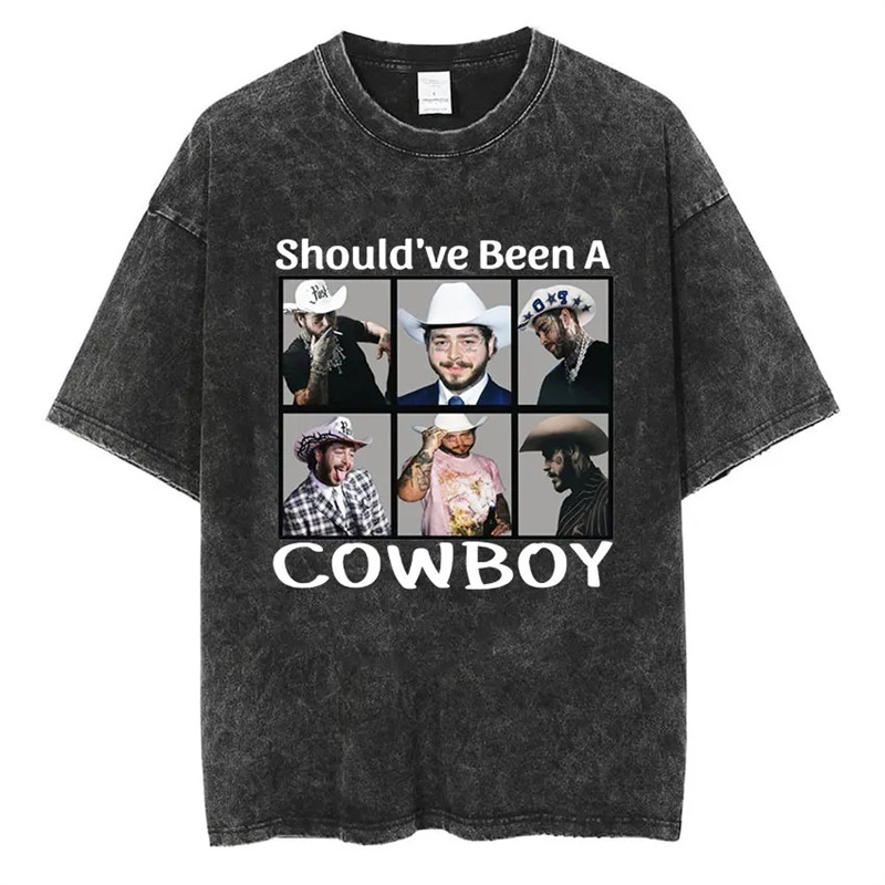 PostsMenVintageMWashedMalonesRapper-H-Ts2024PShirt'