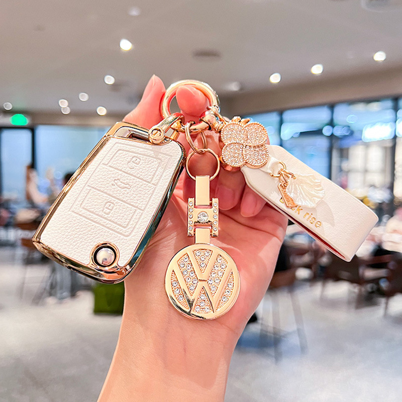 Suitable for Volkswagen Golf Key Cover Lavida Tiguan Female Bora Sagitar Jetta Passat Buckle Polo Wei Ling Bag