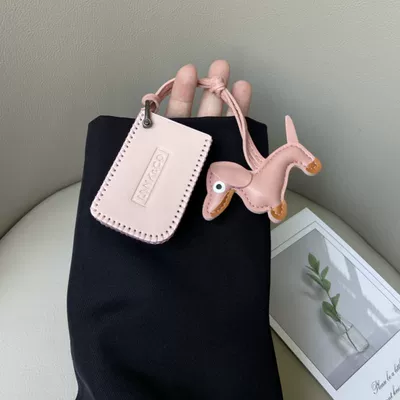02 09 High-End Car Key Chain – Car key bag - lynk-co-model-b-lychee-powder-pink-dachshund