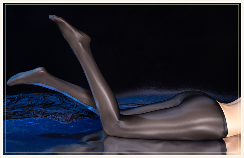 Tear-Resistant Open-Crotch Silk Stockings, Black Sheer Hosiery for Women, One Size — detail image 7