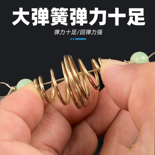 Night Glow Spring Catfish Rod and Reel Rig Small Spring Fishing Spring Bobber Explosion Hook Small Accessories