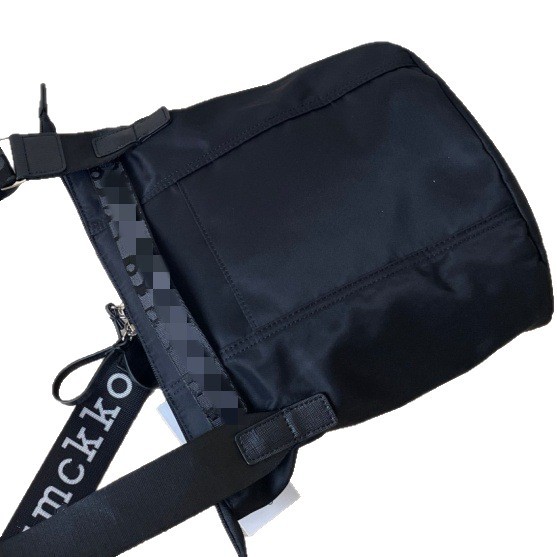 Finland Niche M-House Men's And Women's Fashion Lightweight Printed Letter Strap Nylon Crossbody Bucket Bag - Thumbnail 5